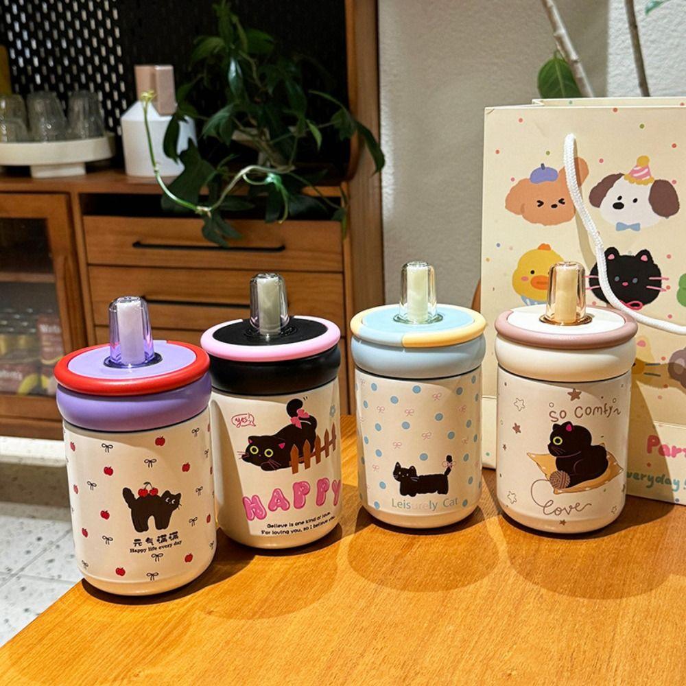 Cartoon Cat Vacuum Cup With handle Insulated Cup Portable Thermal Water Bottle for Student C
Cartoon Cat Vacuum Cup With handle Insulated Cup Portable Thermal Water Bottle for Student C