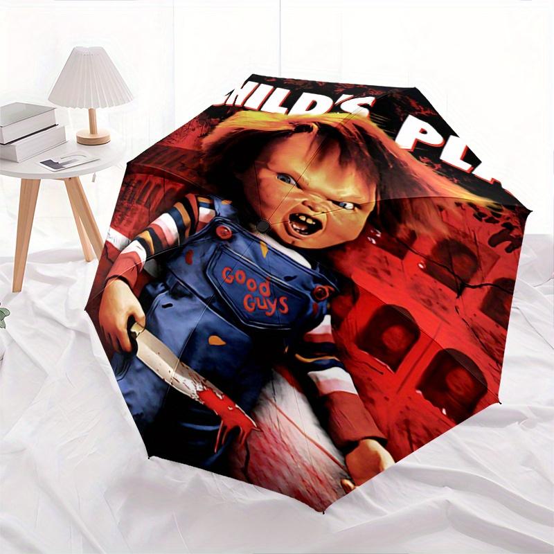 1pc Chucky Child s Play Automatic Open/CloseUmbrella, Portable Compact Umbrella for Men & Women Y016
1pc Chucky Child s Play Automatic Open/CloseUmbrella, Portable Compact Umbrella for Men & Women Y016