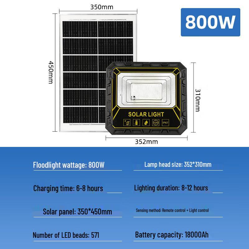 Nu Feng 800W Solar LED Flood Light
Nu Feng 800W Solar LED Flood Light