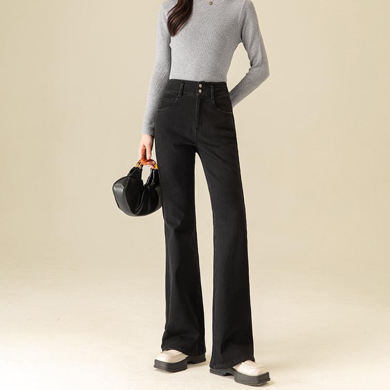 Xin Ge Women s Black Fleece-Lined Denim Flare Pants - 2024 Autumn/Winter Retro Elastic Trousers 33 чёрный
Xin Ge Women s Black Fleece-Lined Denim Flare Pants - 2024 Autumn/Winter Retro Elastic Trousers 33 чёрный