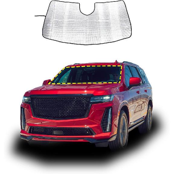 Windshield Sun Shade Compatible with BMW X5 F15 F85 2014-2018, Front Window Sunshade Heat Blocker Visor Protector Reflective Sunshade Keep Your Car for Cadillac Escalade 202
Windshield Sun Shade Compatible with BMW X5 F15 F85 2014-2018, Front Window Sunshade Heat Blocker Visor Protector Reflective Sunshade Keep Your Car for Cadillac Escalade 202