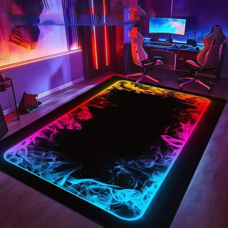 2D Game Fluorescent Cool Carpet Color Smoke Anti Slip Game Room Area Carpet Suitable for Ideal Space for Gamers 40x60cm
2D Game Fluorescent Cool Carpet Color Smoke Anti Slip Game Room Area Carpet Suitable for Ideal Space for Gamers 40x60cm