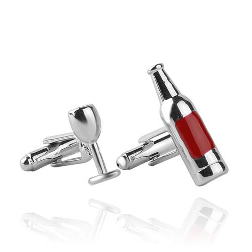 Fashion best buds Cufflink Red Wine Glass & Bottle Shape Cuff Links Hot Business Men And Women French Shirt Cufflinks Buttons
Fashion best buds Cufflink Red Wine Glass & Bottle Shape Cuff Links Hot Business Men And Women French Shirt Cufflinks Buttons