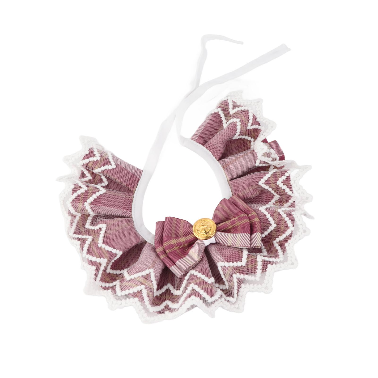 Pet Lace Bibs Collar Fashionable Cute JK Plaid Pet Neckerchief for Pet Scarf Accessories Dogs Cats M(for 4-6.5kg) вина червоного кольору
Pet Lace Bibs Collar Fashionable Cute JK Plaid Pet Neckerchief for Pet Scarf Accessories Dogs Cats M(for 4-6.5kg) вина червоного кольору