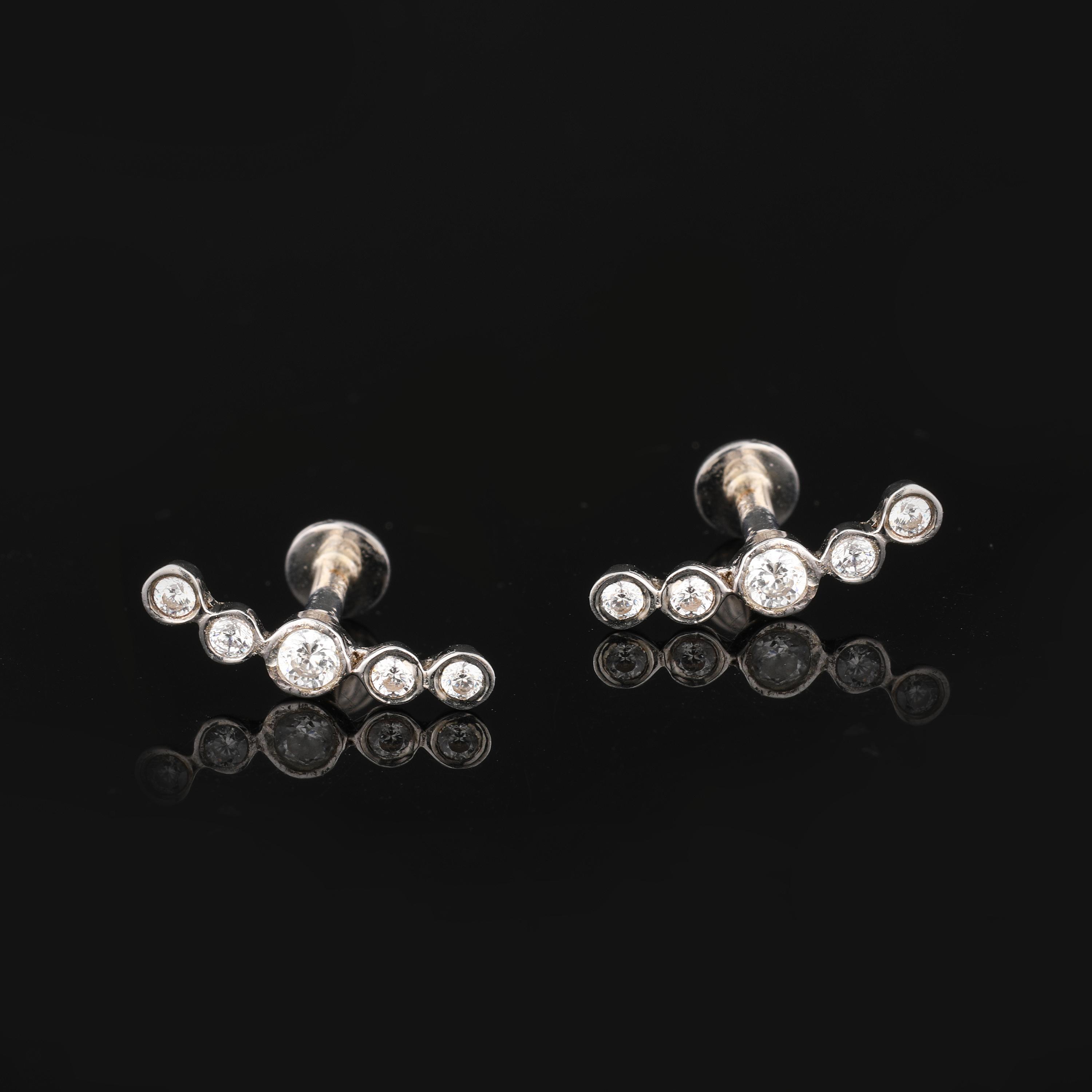 White Cubic Zirconia Earrings 925 Sterling Silver Gold & Rhodium Fine Jewelry Gift for Her
White Cubic Zirconia Earrings 925 Sterling Silver Gold & Rhodium Fine Jewelry Gift for Her