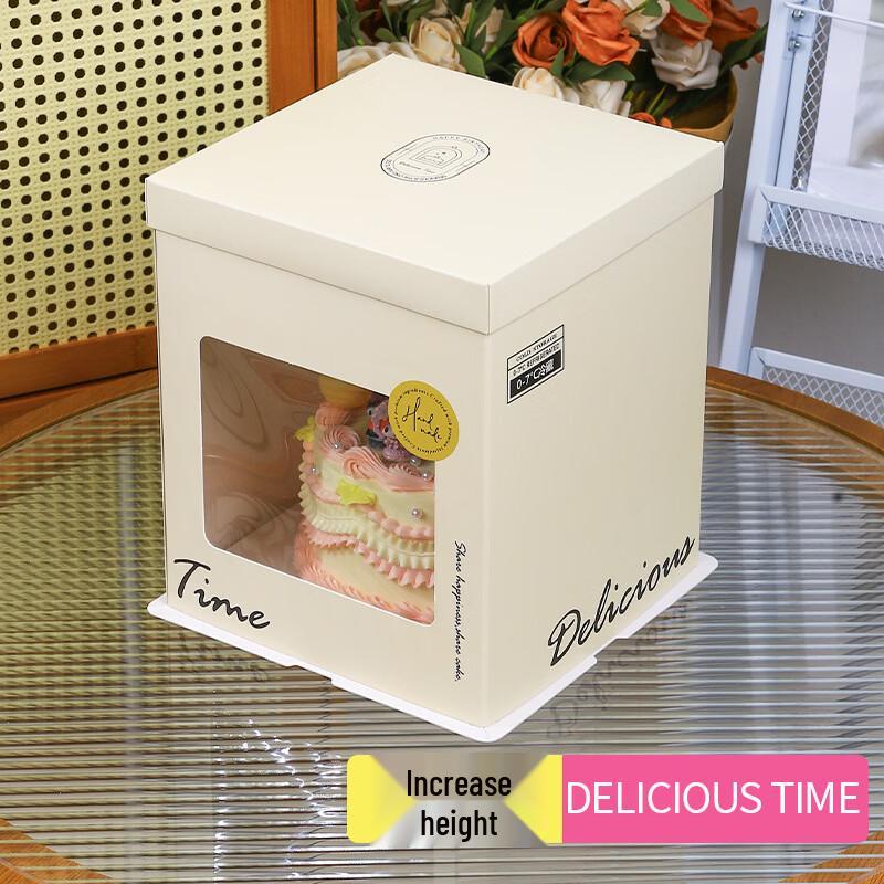 Changbaosen Delicious Time Clear Tall 3-in-1 Paper Birthday Cake Box Set 8 inch
Changbaosen Delicious Time Clear Tall 3-in-1 Paper Birthday Cake Box Set 8 inch