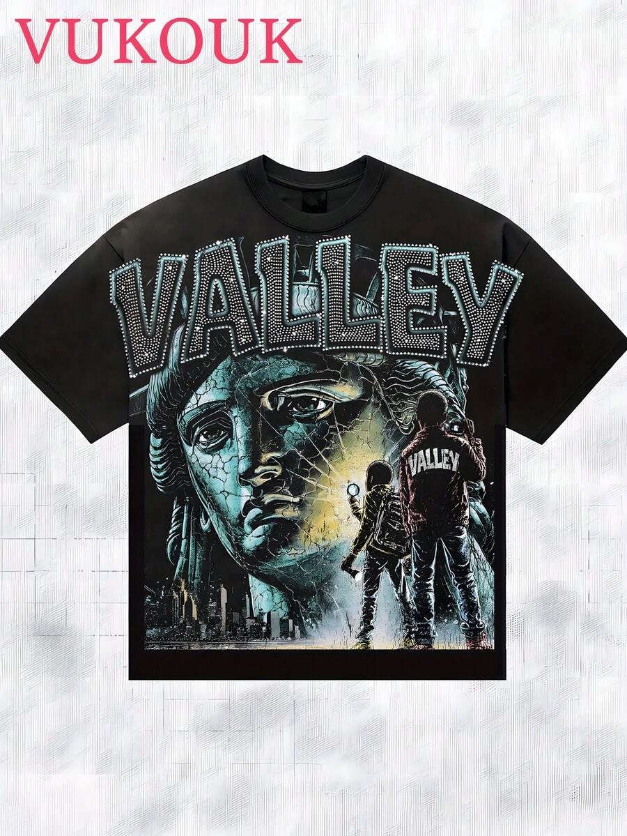 (1PC) Men s Valley Statue Of Liberty Graphic T-Shirt, Cotton Crew Neck Short Sleeve Tee, Rhinestone 5XL різнокольоровий
(1PC) Men s Valley Statue Of Liberty Graphic T-Shirt, Cotton Crew Neck Short Sleeve Tee, Rhinestone 5XL різнокольоровий