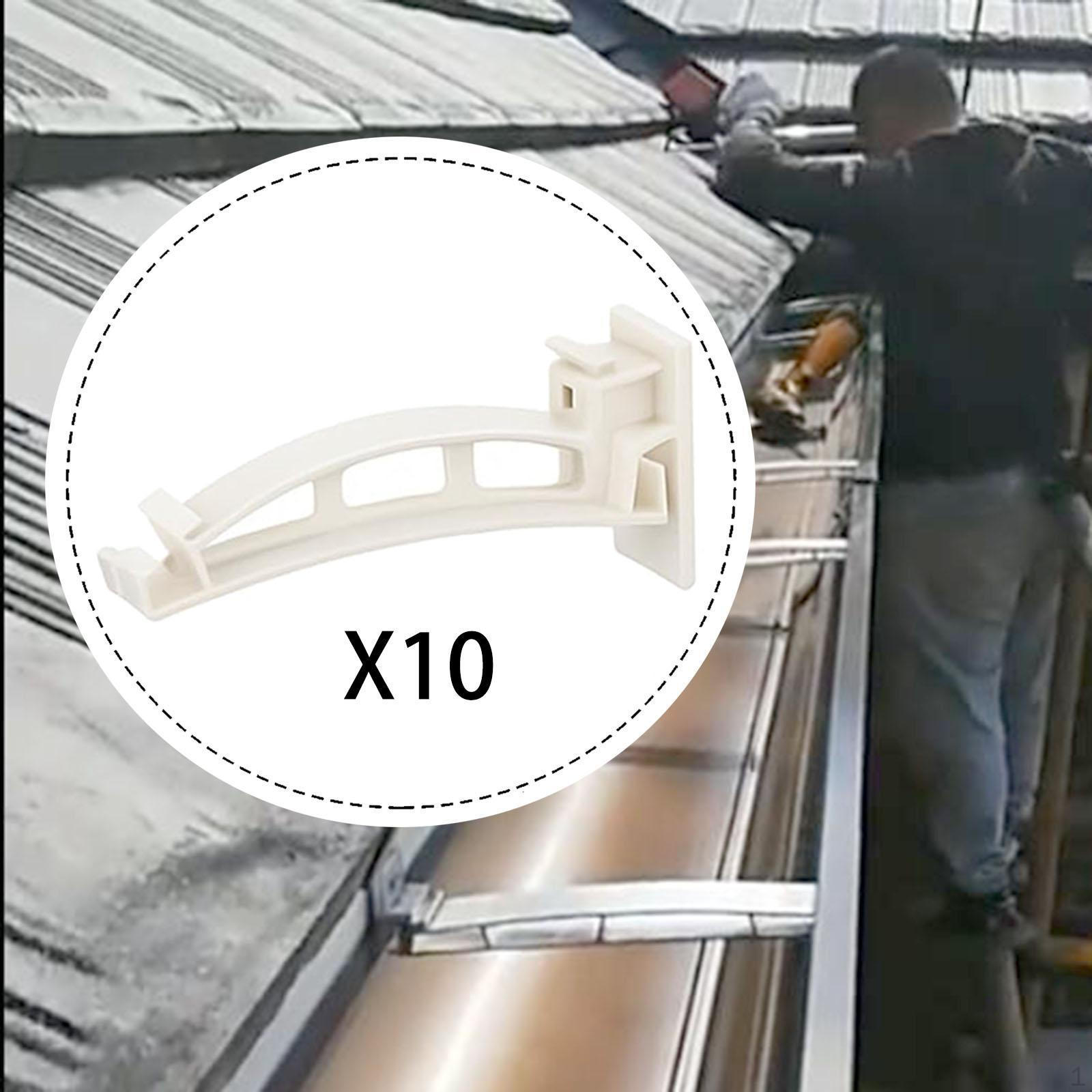 10 Gutter Brackets with Reinforced PVC Fixings, Easy Installation for Exterior Renovation 10pcs
10 Gutter Brackets with Reinforced PVC Fixings, Easy Installation for Exterior Renovation 10pcs