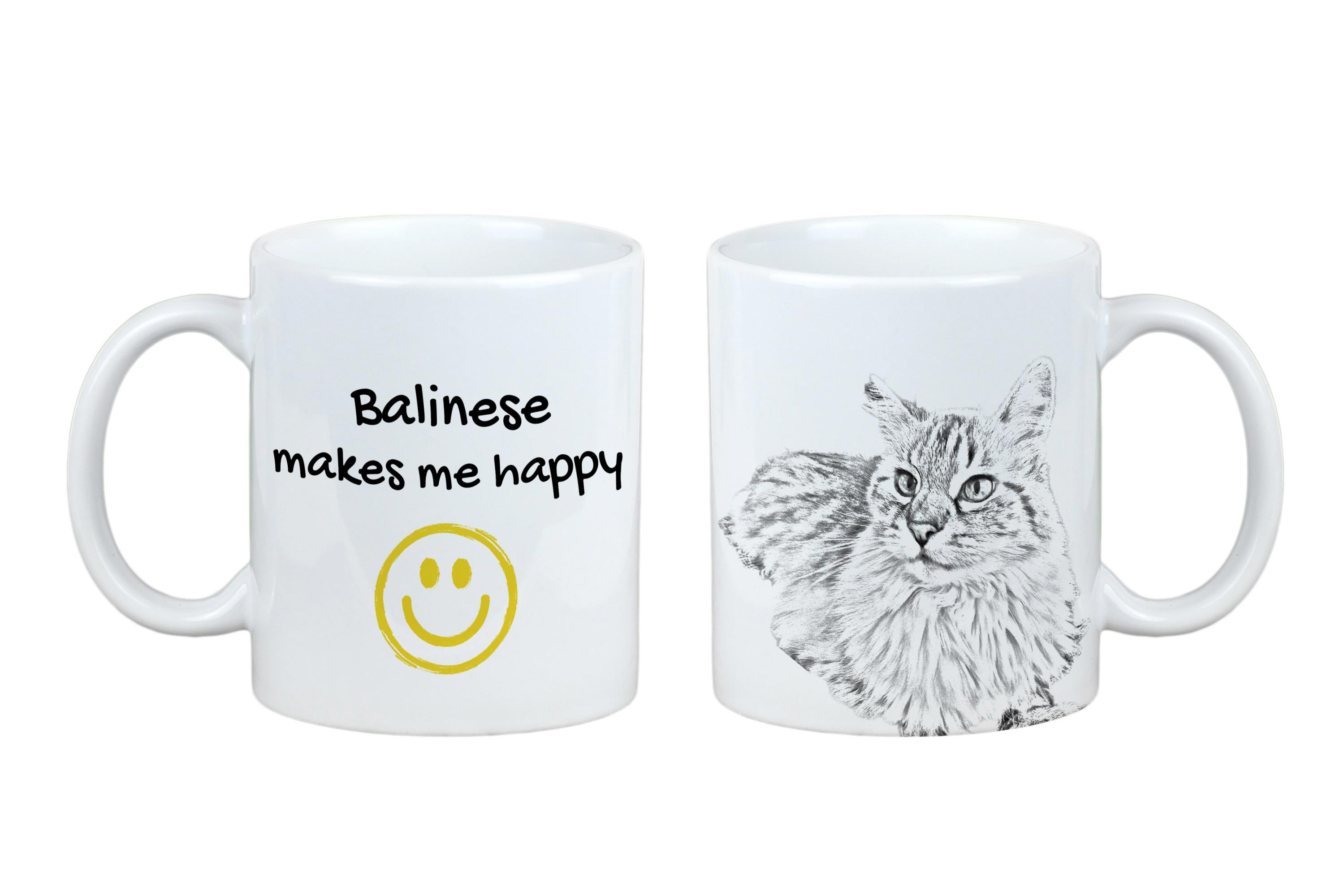 Balinese - cat mug, cheerful mug for a dog lover, personalized gift from the Art-Dog brand білий
Balinese - cat mug, cheerful mug for a dog lover, personalized gift from the Art-Dog brand білий