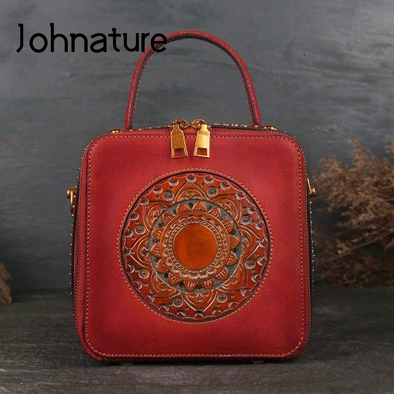 Женская сумка Johnature из натуральной кожи с тиснением и небольшим клапаном с цветочным принтом, сумки на плечо и через плечо
Женская сумка Johnature из натуральной кожи с тиснением и небольшим клапаном с цветочным принтом, сумки на плечо и через плечо
