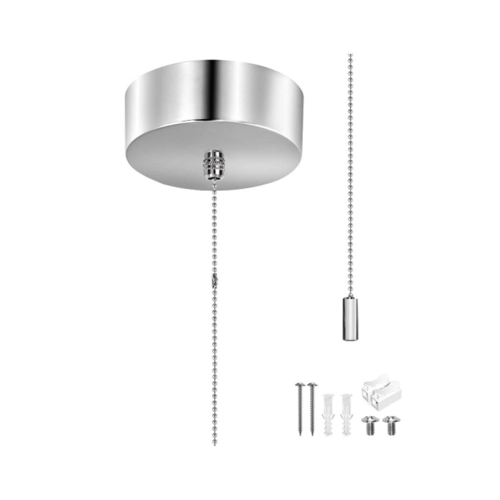 250v Chrome Round Pendant Bathroom Pull Cord Switch Waterproof Easy Install Ceiling Switch Stylish Bathroom Lighting Switch срібний
250v Chrome Round Pendant Bathroom Pull Cord Switch Waterproof Easy Install Ceiling Switch Stylish Bathroom Lighting Switch срібний