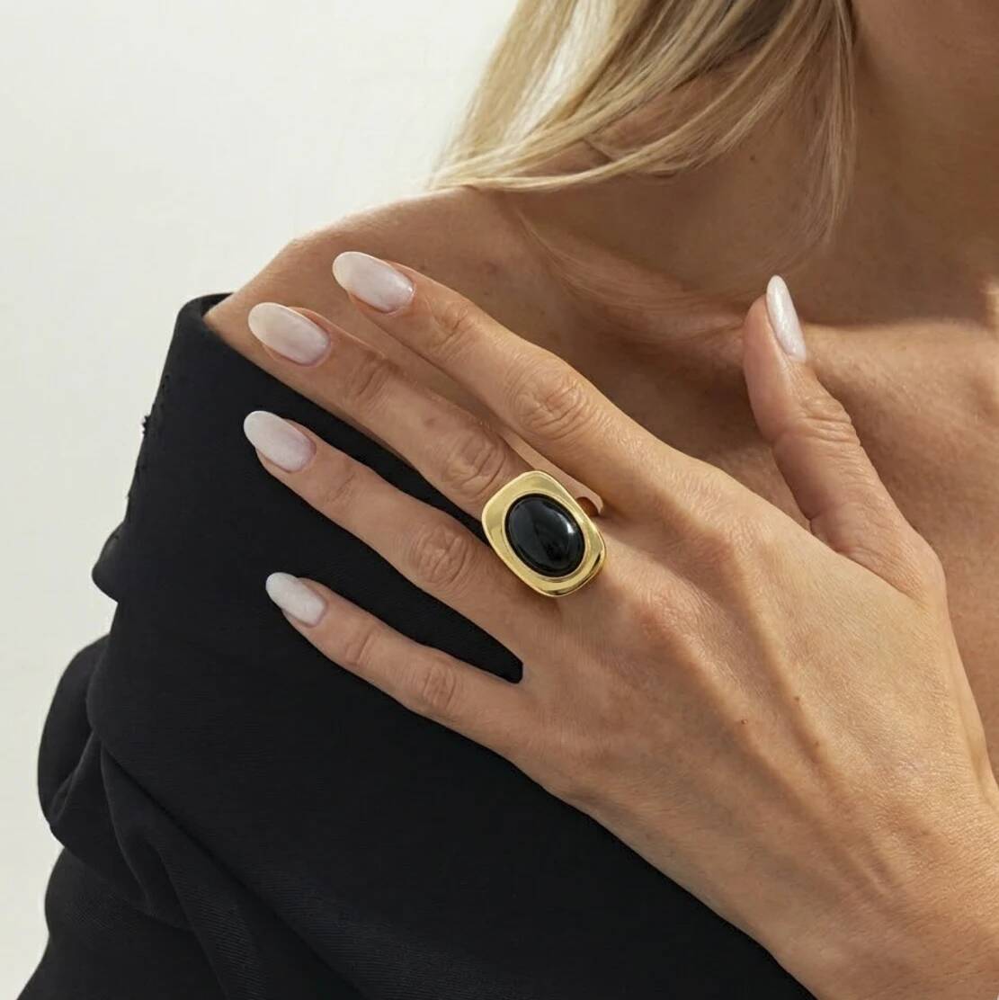 Ingemark Vintage Red Resin Acrylic Oval Open Knuckle Rings Women 2026 New Charm Geometric Metal Joint Ring Party Jewelry Gifts чорний
Ingemark Vintage Red Resin Acrylic Oval Open Knuckle Rings Women 2026 New Charm Geometric Metal Joint Ring Party Jewelry Gifts чорний