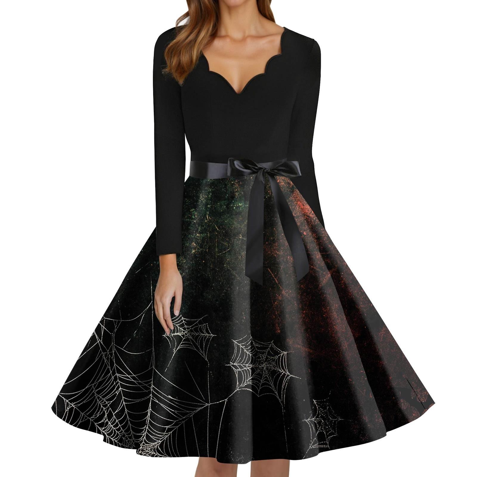 Women s Fashion V-Neck Casual Slim Fit Halloween Printed Long Sleeve Dress XXXXL
Women s Fashion V-Neck Casual Slim Fit Halloween Printed Long Sleeve Dress XXXXL