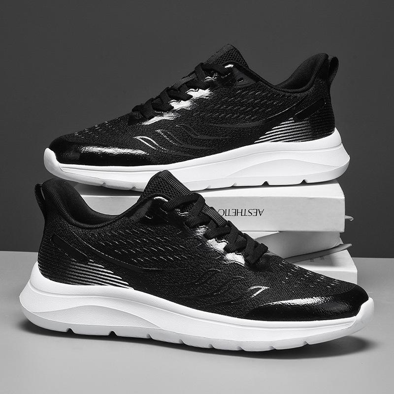 New casual men s shoes fashionable and lightweight running shoes large size sports shoes breathable mesh trendy shoes Jinjiang shoes 46 чёрный
New casual men s shoes fashionable and lightweight running shoes large size sports shoes breathable mesh trendy shoes Jinjiang shoes 46 чёрный