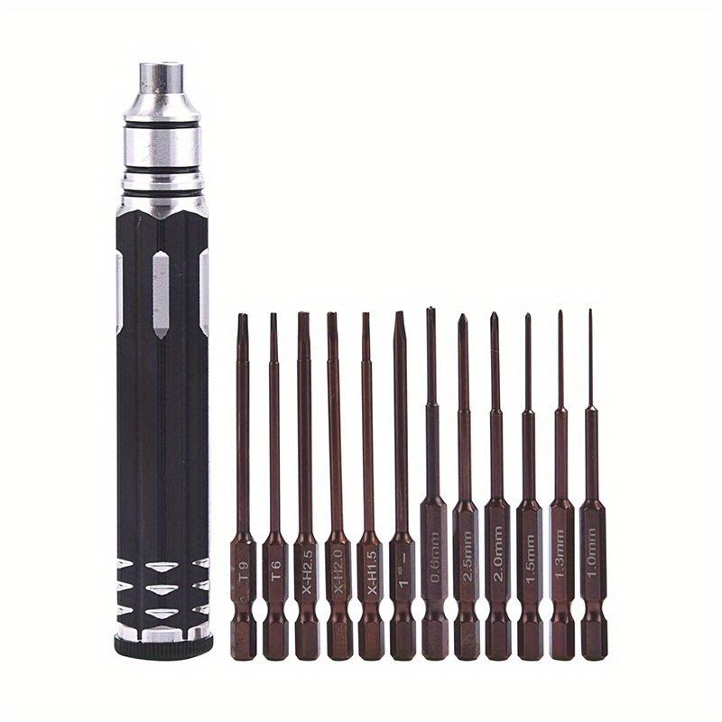 12 in 1 Set Complete Set of Dismantling and Maintenance Tools Universal Screwdriver for Vehicle, Ship, and Aviation Models. Black
12 in 1 Set Complete Set of Dismantling and Maintenance Tools Universal Screwdriver for Vehicle, Ship, and Aviation Models. Black