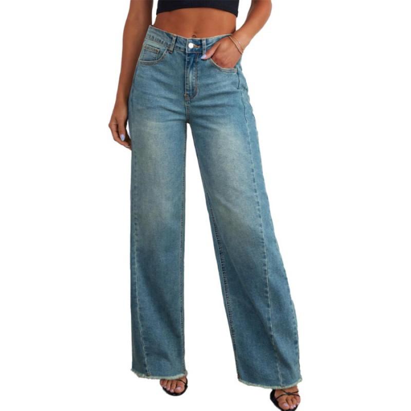 Hot Women s Trendy Fashionable Mid-waist Micro-elastic All-matching Comfortable Straight Jeans Blue JEAN S синий
Hot Women s Trendy Fashionable Mid-waist Micro-elastic All-matching Comfortable Straight Jeans Blue JEAN S синий