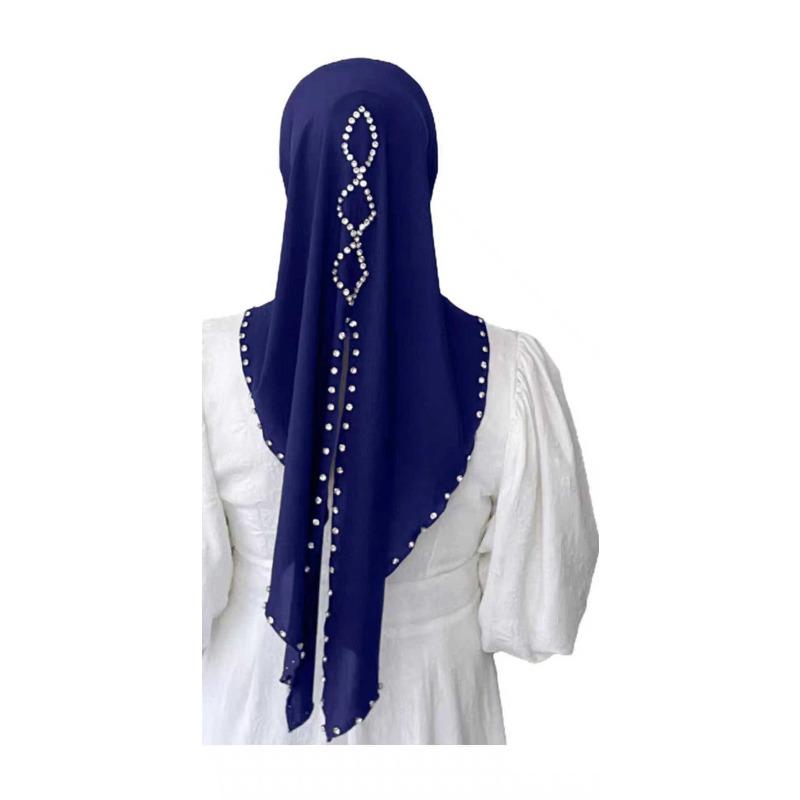 New headgear, milk silk pullover, gauze, beads, convenient women s casual headscarf, versatile Middle Eastern headgear one size Темно-синій
New headgear, milk silk pullover, gauze, beads, convenient women s casual headscarf, versatile Middle Eastern headgear one size Темно-синій