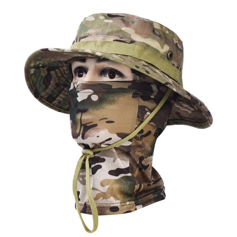 Tactical Balaclava Fishing Cap Full Face Mask Set Men Summer Snapback Sun Hat Outdoor Hunting Camouflage Balaclava hat mask set 54-62CM
Tactical Balaclava Fishing Cap Full Face Mask Set Men Summer Snapback Sun Hat Outdoor Hunting Camouflage Balaclava hat mask set 54-62CM