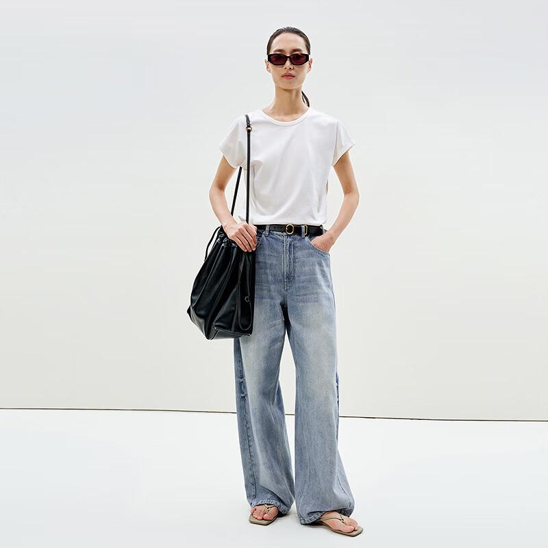 LESS 2025 Summer Loose Wide-Leg Cotton Jeans L
LESS 2025 Summer Loose Wide-Leg Cotton Jeans L