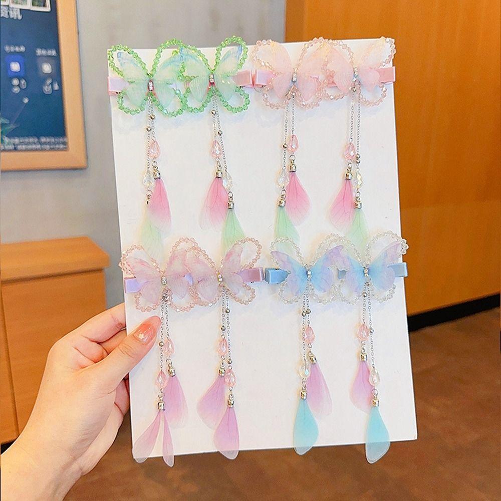 Заколка для волос с кристаллами-бабочками, головной убор, заколка для боковой челки, новые заколки-бабочки для маленьких девочек 
Заколка для волос с кристаллами-бабочками, головной убор, заколка для боковой челки, новые заколки-бабочки для маленьких девочек