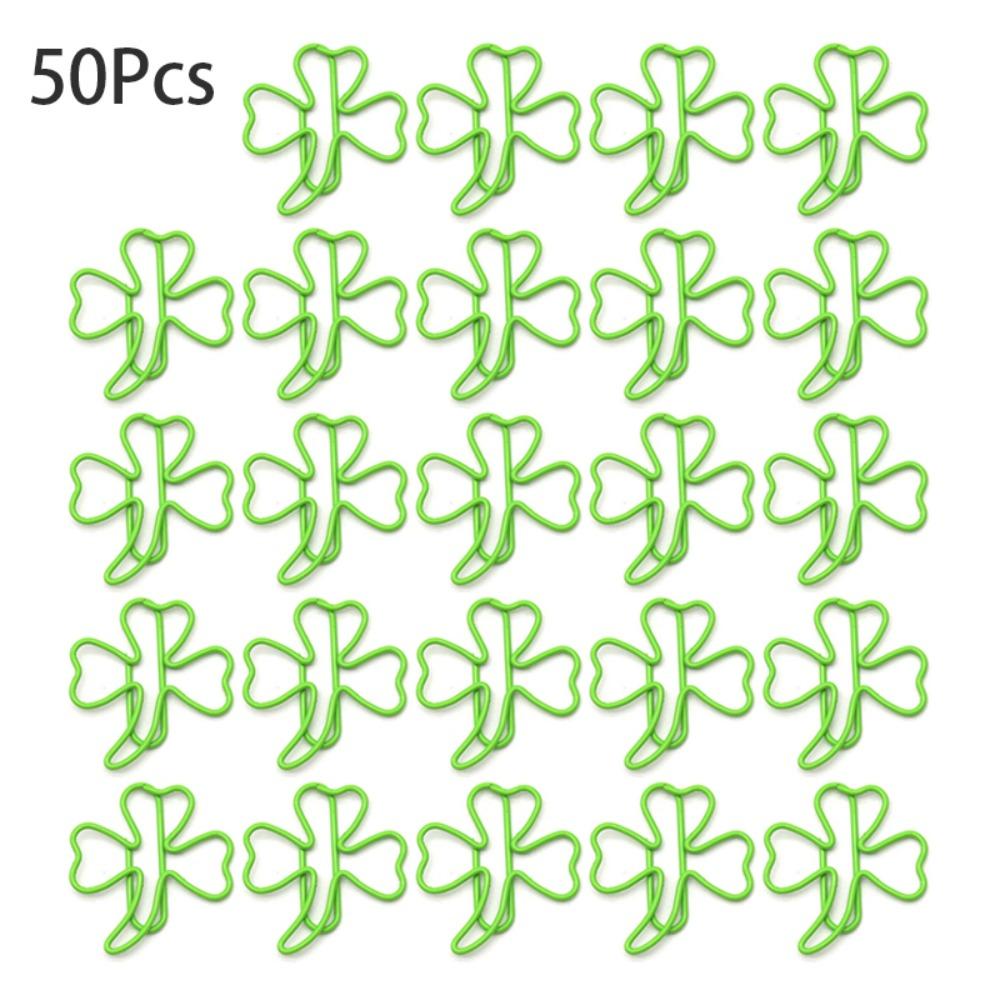 50Pcs Metal Paper Clip Clover Shaped File Clips Durable Bookmark 50Pcs
50Pcs Metal Paper Clip Clover Shaped File Clips Durable Bookmark 50Pcs