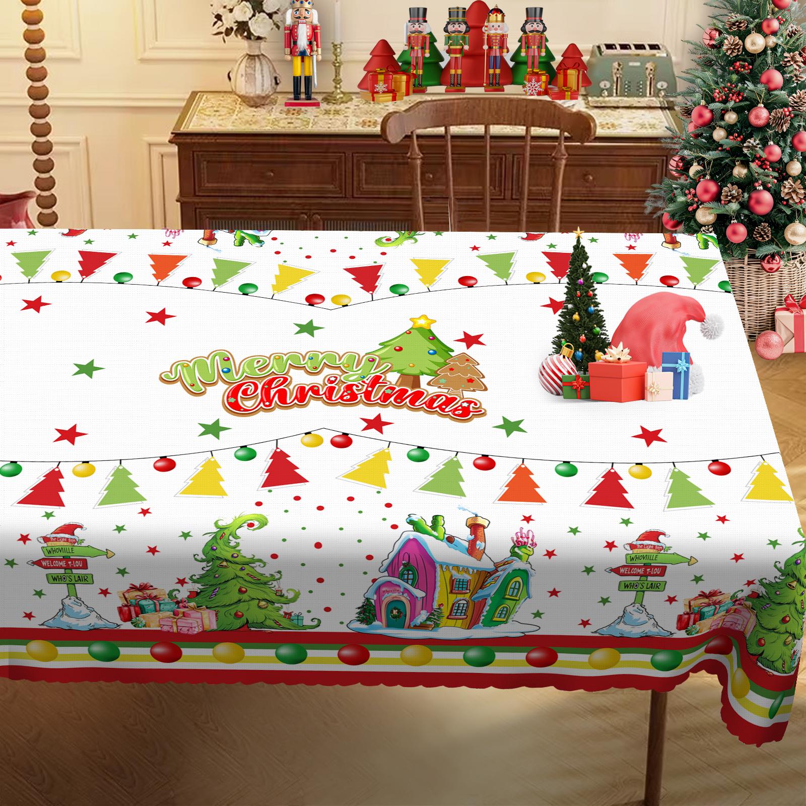 1 Piece Christmas Round And Rectangular Tablecloth, Whoville Style, Various Sizes, Huvel Carnival Celebration Lantern Print Pattern Tablecloth, Christ Round (152)Cm
1 Piece Christmas Round And Rectangular Tablecloth, Whoville Style, Various Sizes, Huvel Carnival Celebration Lantern Print Pattern Tablecloth, Christ Round (152)Cm