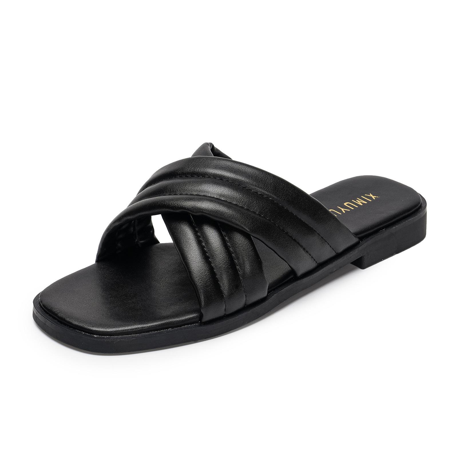 Fashion black/white cross band flat slippers women casual sandalias plus size 35-43 anti-slip flip flops woman leather pantuflas 2025 35 чёрный
Fashion black/white cross band flat slippers women casual sandalias plus size 35-43 anti-slip flip flops woman leather pantuflas 2025 35 чёрный