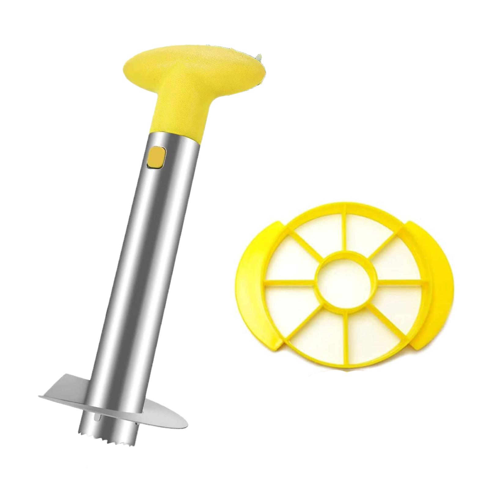 Quick Pineapple Knife Cutter Stainless Steel Fruit Peeler Covered with Sharp Blades Easy Pineapple Core Remover Decorer жовтий
Quick Pineapple Knife Cutter Stainless Steel Fruit Peeler Covered with Sharp Blades Easy Pineapple Core Remover Decorer жовтий