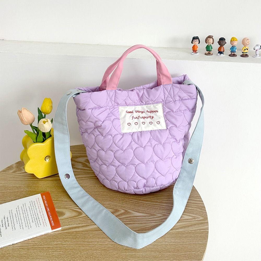 Heart Pattern Space Cotton Handbag Letter Cloud Bag Fashion Embroidery Bucket Bag Streetwear
Heart Pattern Space Cotton Handbag Letter Cloud Bag Fashion Embroidery Bucket Bag Streetwear