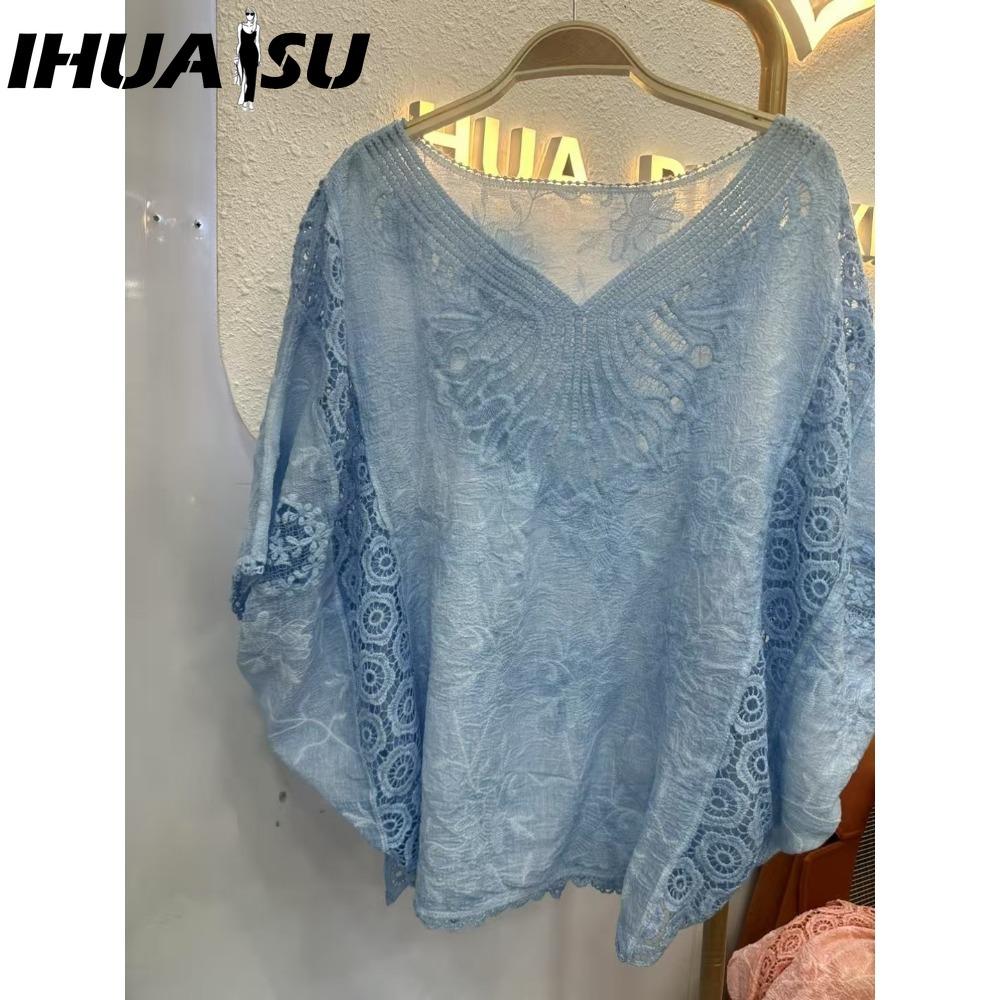 IHUASU Женские модные повседневные однотонные блузки и рубашки с коротким рукавом и круглым вырезом с принтом one size небесно-голубой
IHUASU Женские модные повседневные однотонные блузки и рубашки с коротким рукавом и круглым вырезом с принтом one size небесно-голубой