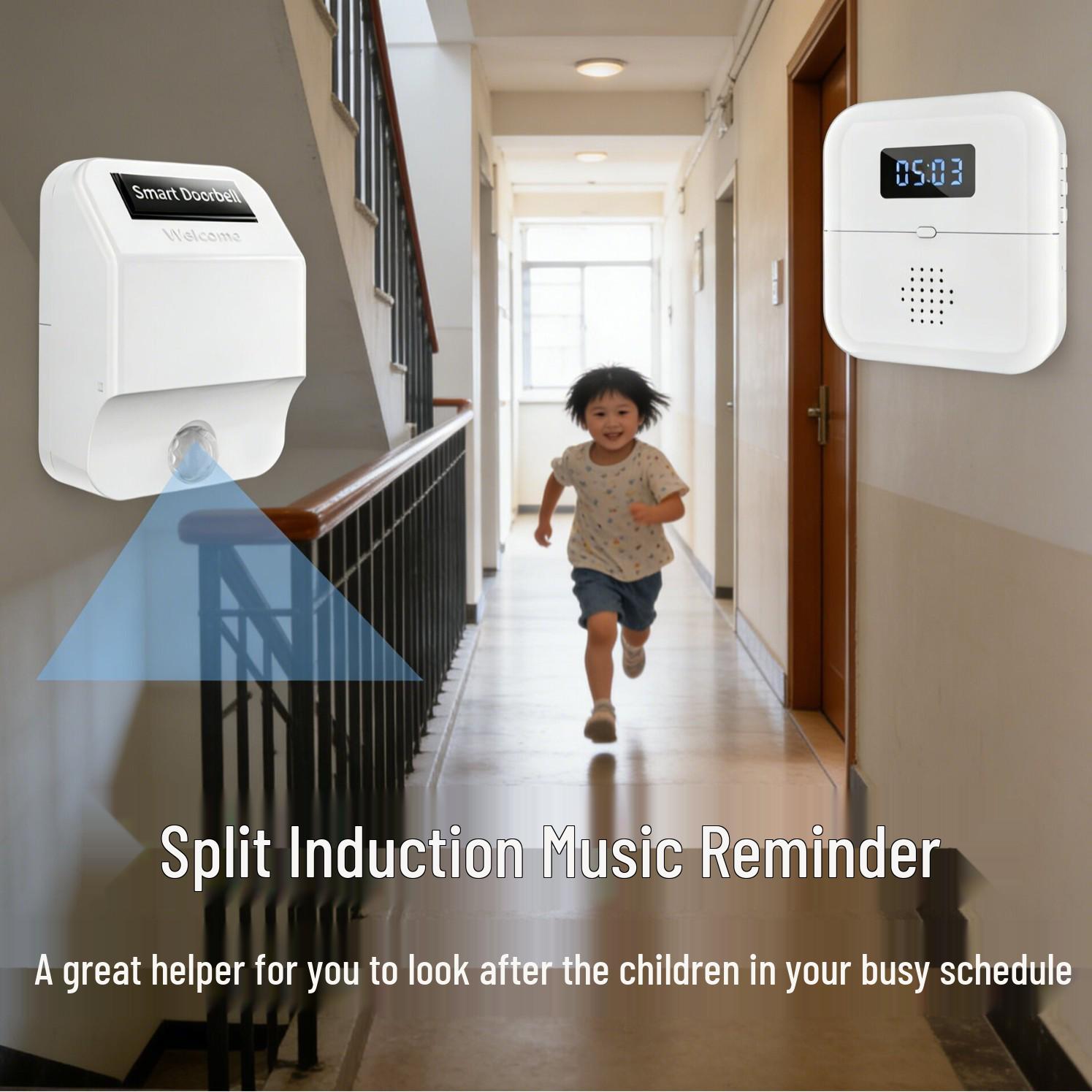 Split-Type Induction Doorbell & Alert Sensor for Baby Care & Shop Entrance Reminder Transmitter (Requires Pairing)
Split-Type Induction Doorbell & Alert Sensor for Baby Care & Shop Entrance Reminder Transmitter (Requires Pairing)