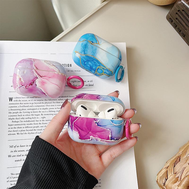 For Apple AirPods 3 IMD Marble Pattern Soft TPU Protective Case Glossy Bluetooth-compatible Earphone Drop-proof Cover with Ring Buckle Style B
For Apple AirPods 3 IMD Marble Pattern Soft TPU Protective Case Glossy Bluetooth-compatible Earphone Drop-proof Cover with Ring Buckle Style B
