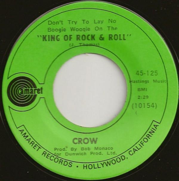 7inch Record CROW - Don t Try To Lay No Boogie Woogie O 45125 Amaret 1970 US Rock Used
7inch Record CROW - Don t Try To Lay No Boogie Woogie O 45125 Amaret 1970 US Rock Used