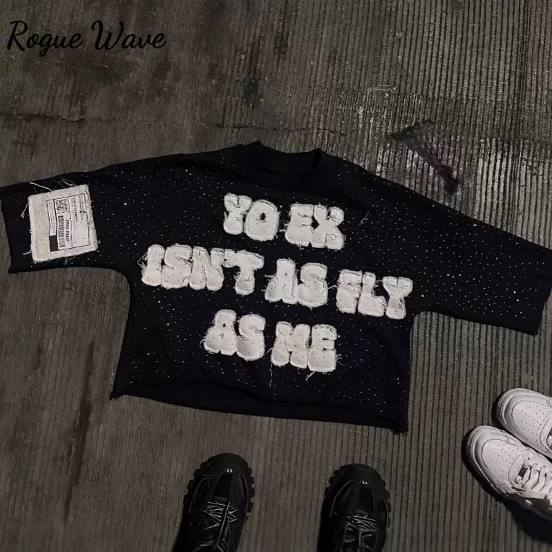 RogueWave Gothic Letter Patchwork Y2k Clothes for Men Hip Hop Retro Sequin Striped T Shirt XL
RogueWave Gothic Letter Patchwork Y2k Clothes for Men Hip Hop Retro Sequin Striped T Shirt XL