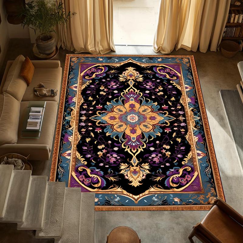 Vintage Luxury Persian Floral Rug Large Size Ethnic Style Non Slip Carpet for Living Room Bedroom Elegant Decor Exotic Beauty 40x60CM
Vintage Luxury Persian Floral Rug Large Size Ethnic Style Non Slip Carpet for Living Room Bedroom Elegant Decor Exotic Beauty 40x60CM