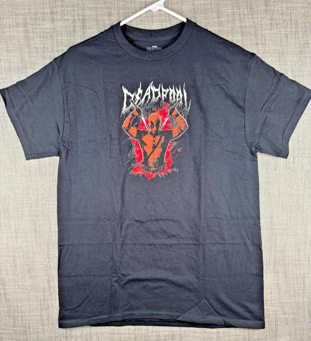 Size M - Marvel Comics Deadpool Metallic Print Blood Graphic 100% Cotton T-shirt Mens Tees Top Black 2XL
Size M - Marvel Comics Deadpool Metallic Print Blood Graphic 100% Cotton T-shirt Mens Tees Top Black 2XL