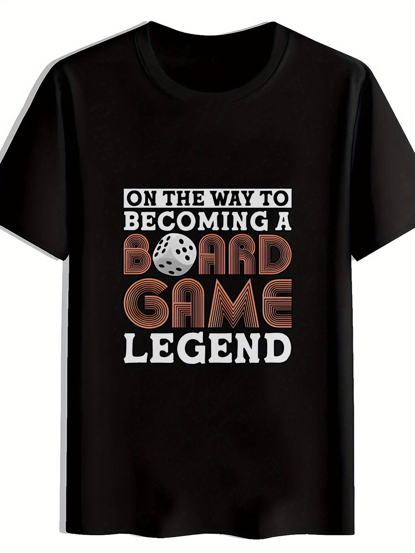Casual Short Sleeve T-shirt - Board Game Legend Graphic Print M
Casual Short Sleeve T-shirt - Board Game Legend Graphic Print M