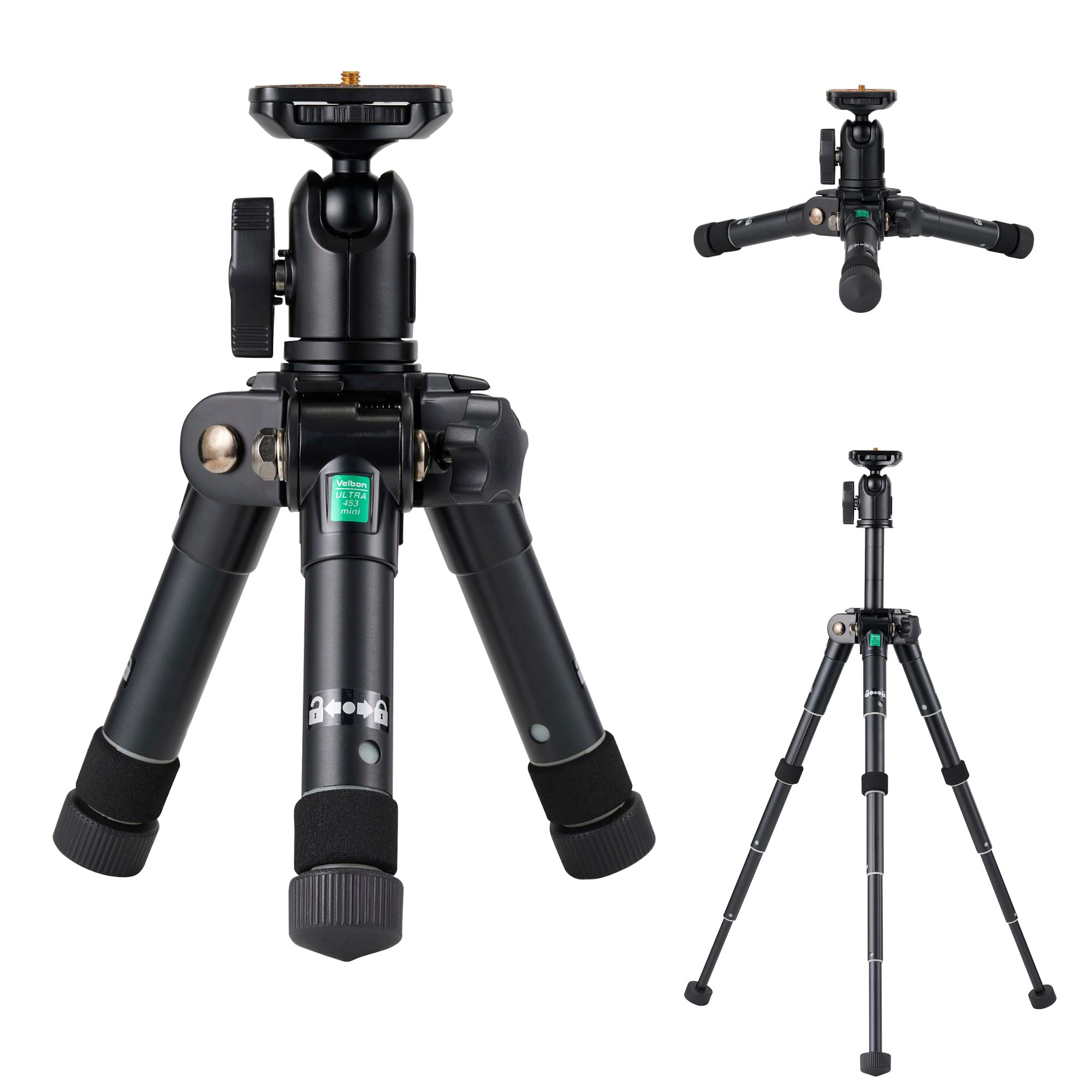 Velbon Table Mini Tripod Ultra 453 Mini AZ AMZULT453MINI 5 Tier Ultra Lock Leg Diameter 27mm Medium Size Free Head Aluminum Leg Tabletop Tripod Table
Velbon Table Mini Tripod Ultra 453 Mini AZ AMZULT453MINI 5 Tier Ultra Lock Leg Diameter 27mm Medium Size Free Head Aluminum Leg Tabletop Tripod Table