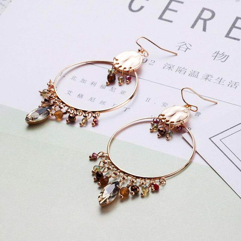 Acrylic Rhinestone Crystalline Beads Golden Big Round Circle Rings Dangle Hanging Drop Earrings Women Jewelry Accessories Present GiftsTrendy Dangle
Acrylic Rhinestone Crystalline Beads Golden Big Round Circle Rings Dangle Hanging Drop Earrings Women Jewelry Accessories Present GiftsTrendy Dangle