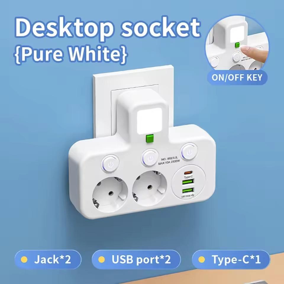 Євровилка Подовжувач Розетки змінного струму Порти USB Type-C Дві специфікації Незалежний вимикач з маленьким нічним світлом 【B】Jack*2+USB*2+TypeC*1 білий
Євровилка Подовжувач Розетки змінного струму Порти USB Type-C Дві специфікації Незалежний вимикач з маленьким нічним світлом 【B】Jack*2+USB*2+TypeC*1 білий
