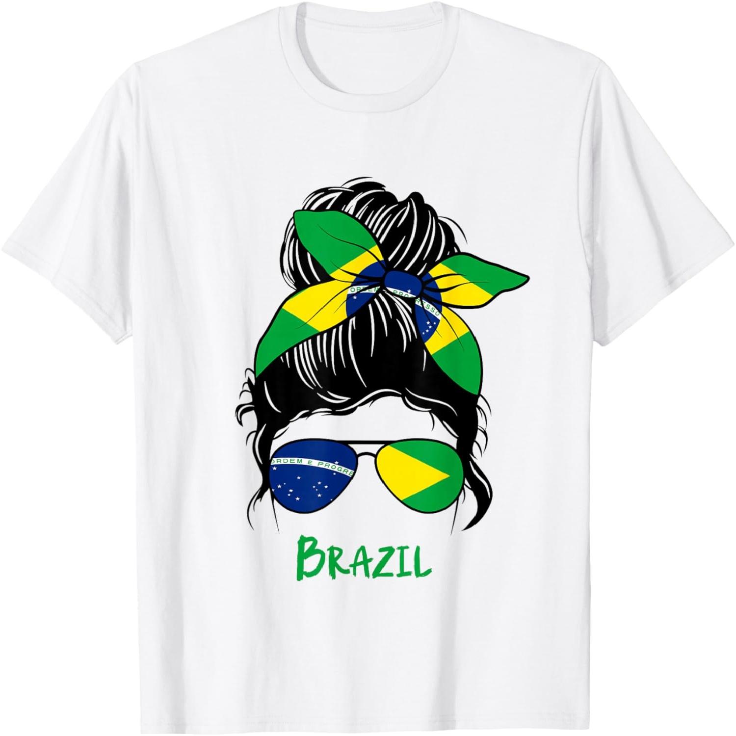 Brazil Pride Woman Bandana Brazil Flag Sunglasses Look T-Shirt XXXXXL різнокольоровий
Brazil Pride Woman Bandana Brazil Flag Sunglasses Look T-Shirt XXXXXL різнокольоровий
