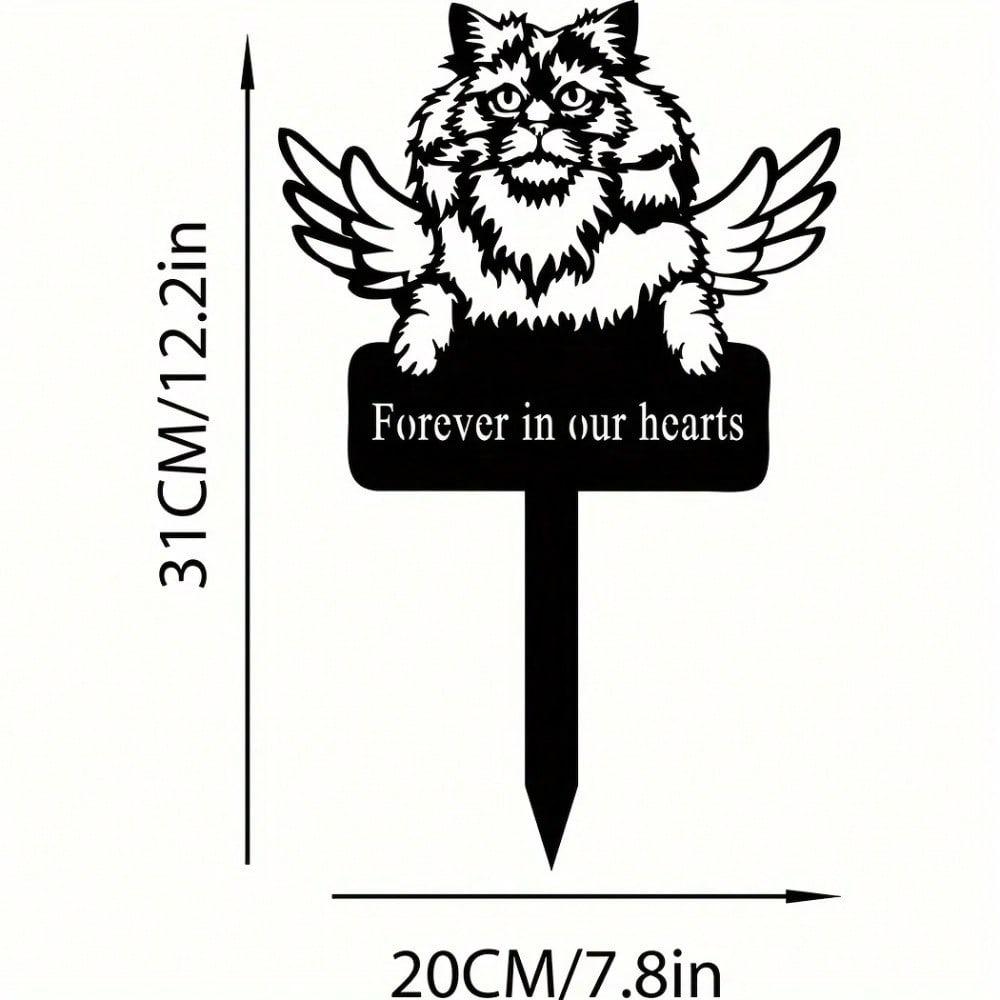 1pc Cat Memorial Stake, Metal Garden Marker, Pet Sympathy Sign, Outdoor Remembrance Decor for Patio TY4923 чорний
1pc Cat Memorial Stake, Metal Garden Marker, Pet Sympathy Sign, Outdoor Remembrance Decor for Patio TY4923 чорний