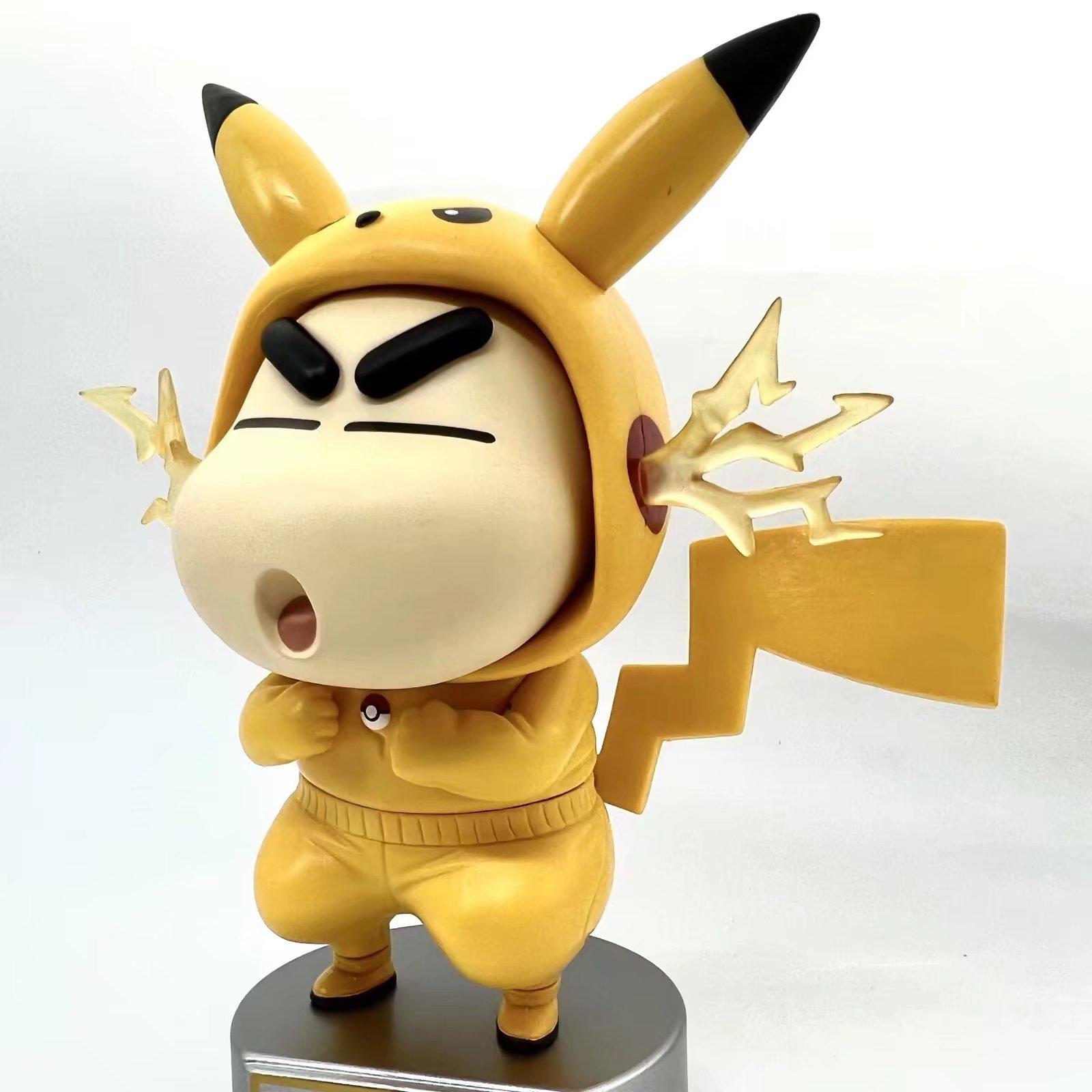 Cartoon Anime Figure Crayon Shin Chan Cos Pokemon Pikachu Action Figures Ornament Model Children s Toys Gift Toy 17.5cm
Cartoon Anime Figure Crayon Shin Chan Cos Pokemon Pikachu Action Figures Ornament Model Children s Toys Gift Toy 17.5cm