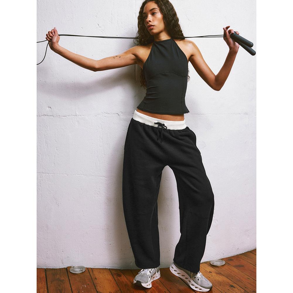 Женские широкие спортивные штаны-бочонки с кулиской, широкие, LGE, спортивные штаны-джоггеры с карманами S чёрный
Женские широкие спортивные штаны-бочонки с кулиской, широкие, LGE, спортивные штаны-джоггеры с карманами S чёрный