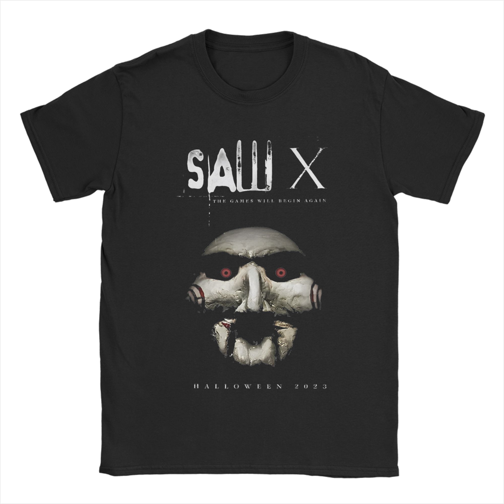 Vintage Jigsaw Saw Movie T Shirt Men Crewneck Short Sleeve Tops Horror Billy Cotton Summer Clothing 4XL
Vintage Jigsaw Saw Movie T Shirt Men Crewneck Short Sleeve Tops Horror Billy Cotton Summer Clothing 4XL
