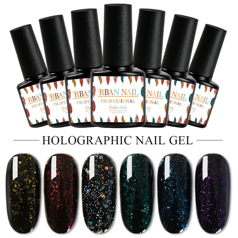 RBAN NAIL 7 мл УФ-светодиодный лак для ногтей, полупостоянный голографический блестящий лазерный гель с блестками
RBAN NAIL 7 мл УФ-светодиодный лак для ногтей, полупостоянный голографический блестящий лазерный гель с блестками