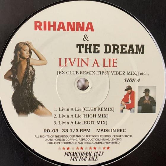 12inch Record RIHANNA & THE-DREAM - Livin A Lie RD03 Not On Label 2007 Europe Rap & Hip-Hop/R&B Used
12inch Record RIHANNA & THE-DREAM - Livin A Lie RD03 Not On Label 2007 Europe Rap & Hip-Hop/R&B Used
