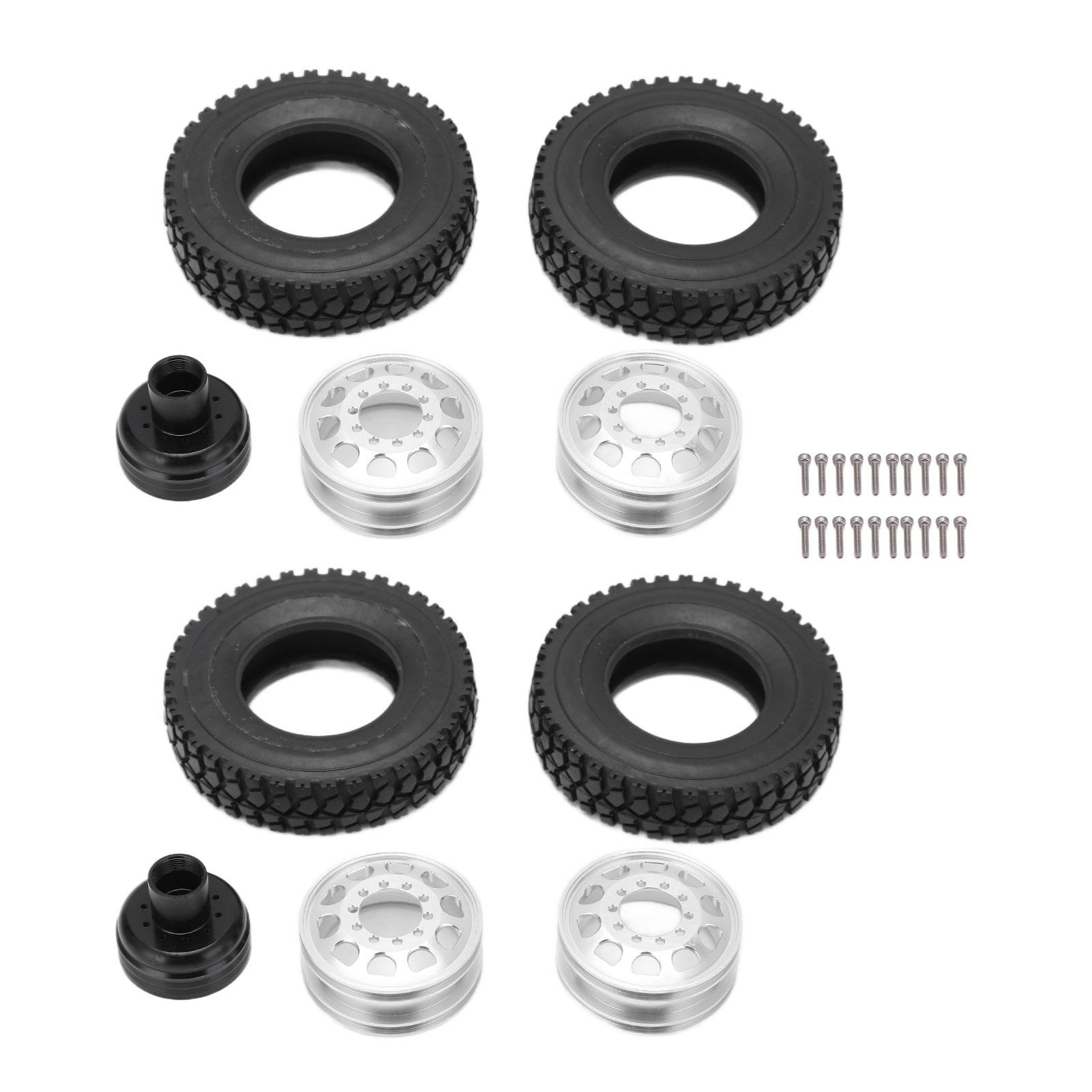 Metal Alloy Rear Wheel Hub Rims with 22mm Width Rear Rubber Loader Wheels for Tamiya 114 RC
Metal Alloy Rear Wheel Hub Rims with 22mm Width Rear Rubber Loader Wheels for Tamiya 114 RC