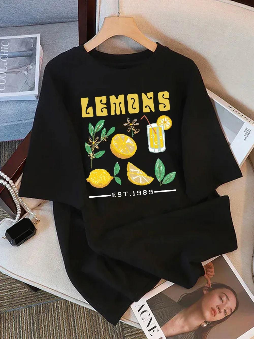 Womens TShirts Summer The Production of Lemon Juice Printing T Shirt Comfortable Soft ONeck Tops Casual Clothes 4XL
Womens TShirts Summer The Production of Lemon Juice Printing T Shirt Comfortable Soft ONeck Tops Casual Clothes 4XL