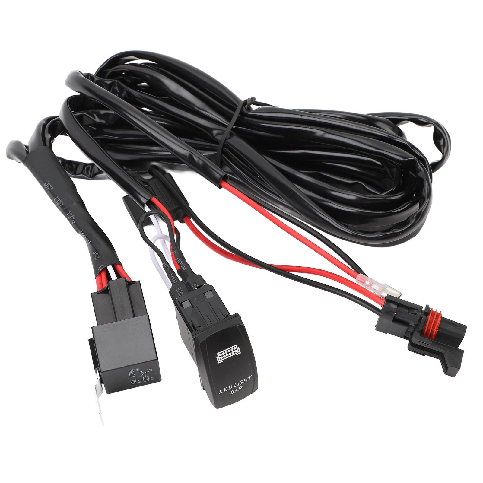 DC12V UTV LED Light Bar Wiring Harness 300W 14AWG 1 Plug and Play for UTV with Pulse Bus Bar
DC12V UTV LED Light Bar Wiring Harness 300W 14AWG 1 Plug and Play for UTV with Pulse Bus Bar